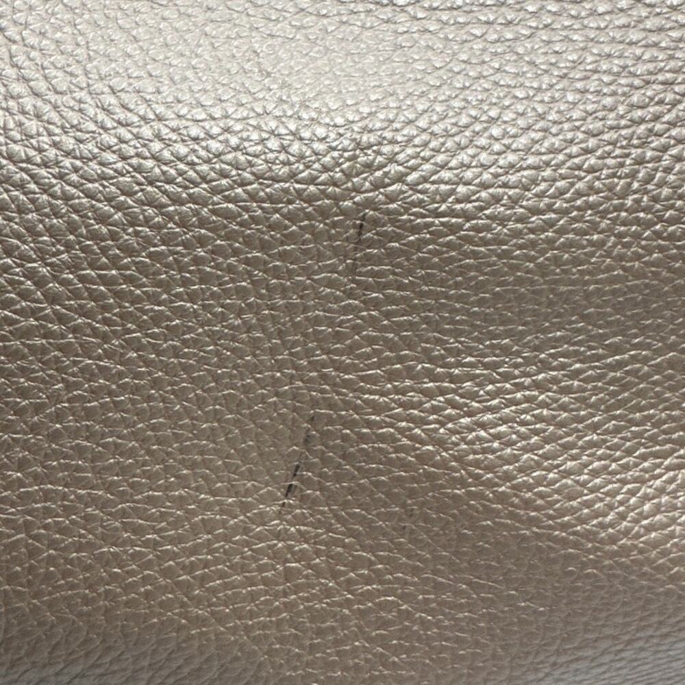 Coach Ava Tote F38878 Metallic Pebble Leather Snake Trim Zip Bag - Picture 9 of 10